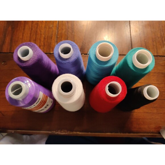 Lot of 8 Toldi- Sure- Maxi-Lock All-Purpose Serger Thread 2700+ Yd cones - Picture 2 of 11